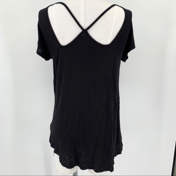 Brooke Taylor Black Cutout Tee Dog Better Life - Picture 3 of 6